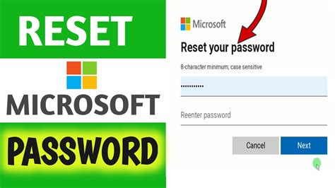 Reset a forgotten Microsoft account password.